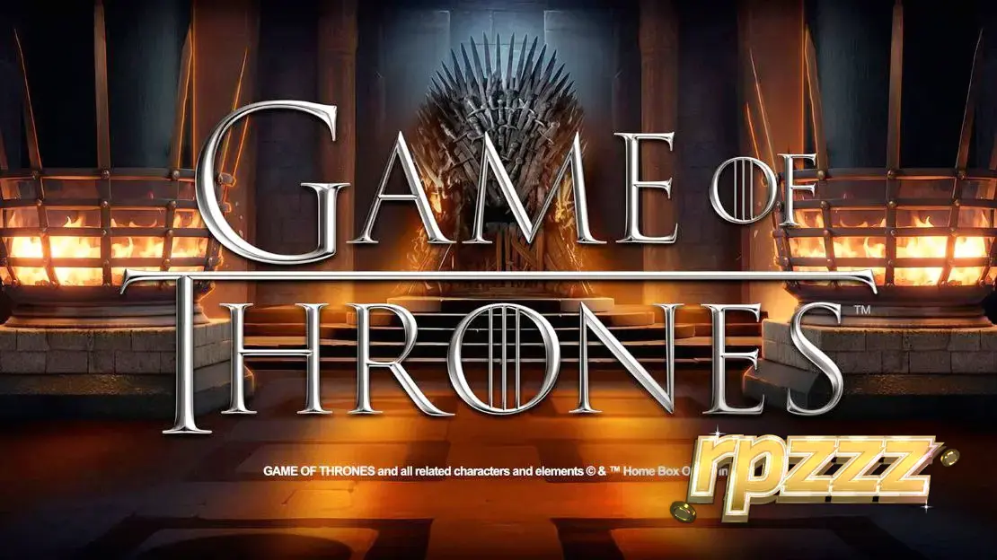 Tampilan visual slot Game of Thrones dengan elemen sigil rumah-rumah besar
